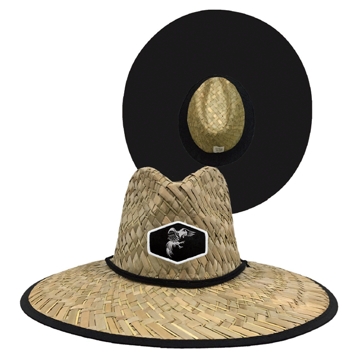 Roosters Straw Beach Hat