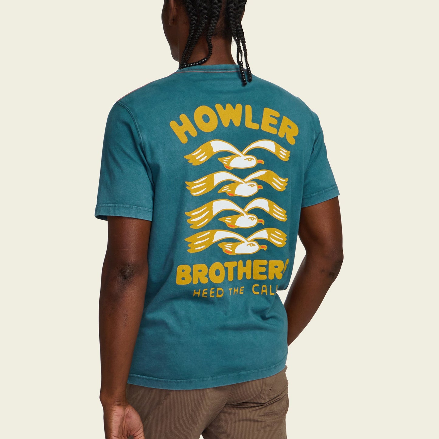 Howler Bros Flocka Seagulls Tee - Storm