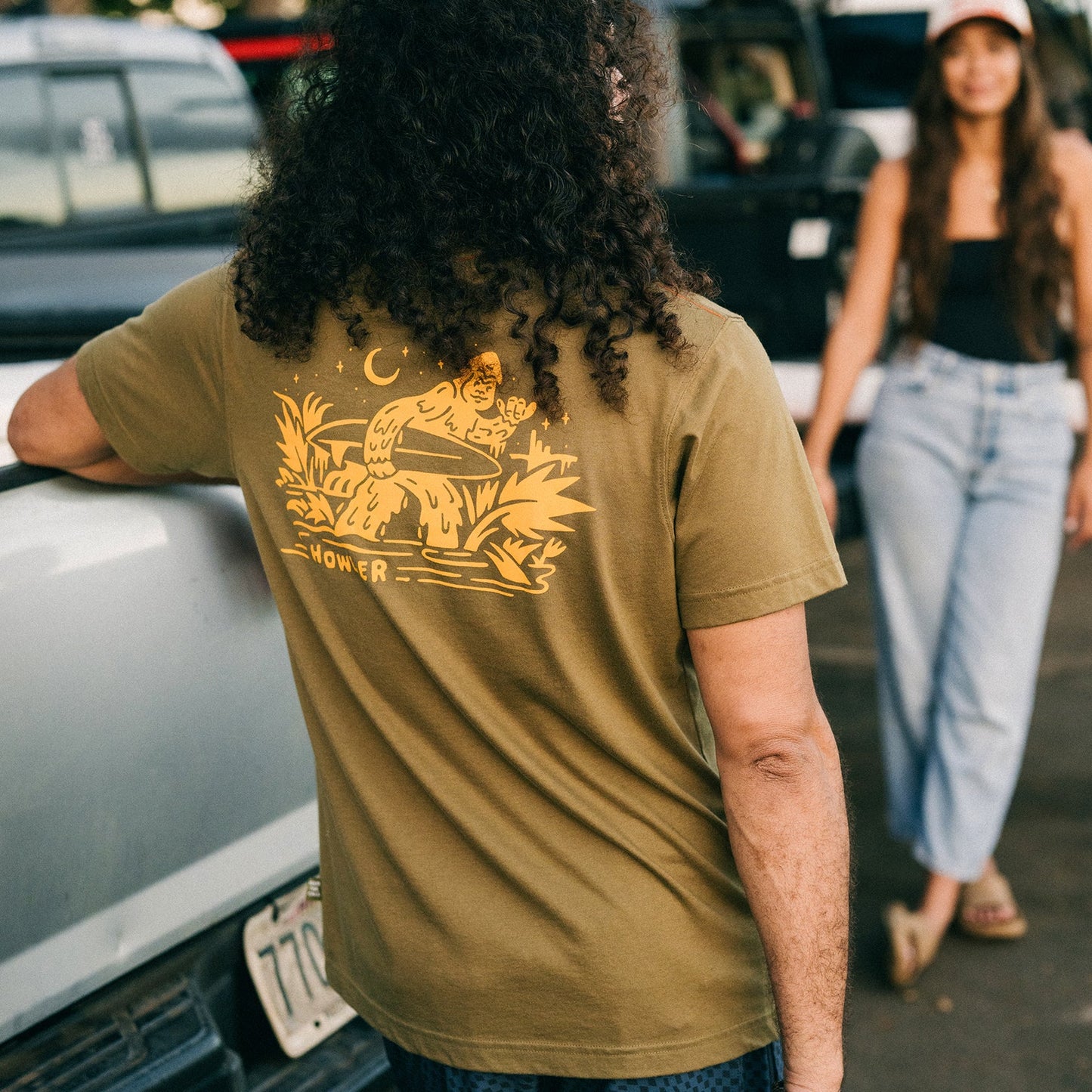 Howler Bros Squatch Rider Tee - Ivy Green