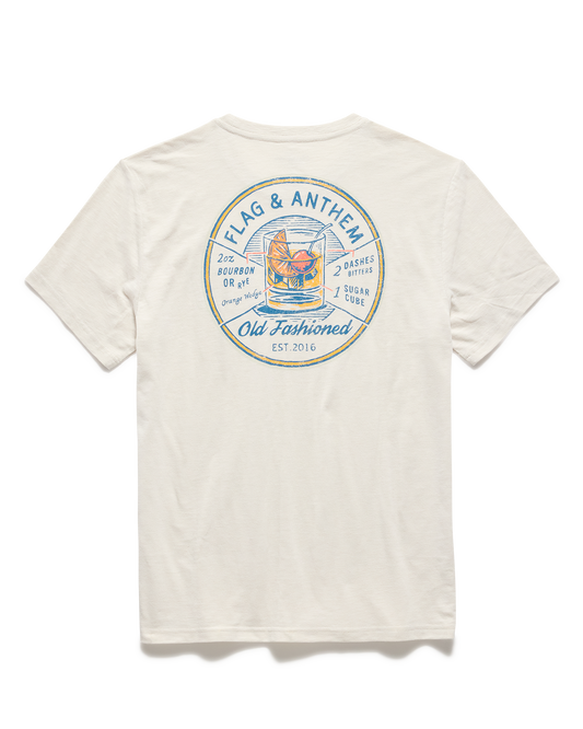 Flag and Anthem Old Fashion Slub Tee - Vintage White
