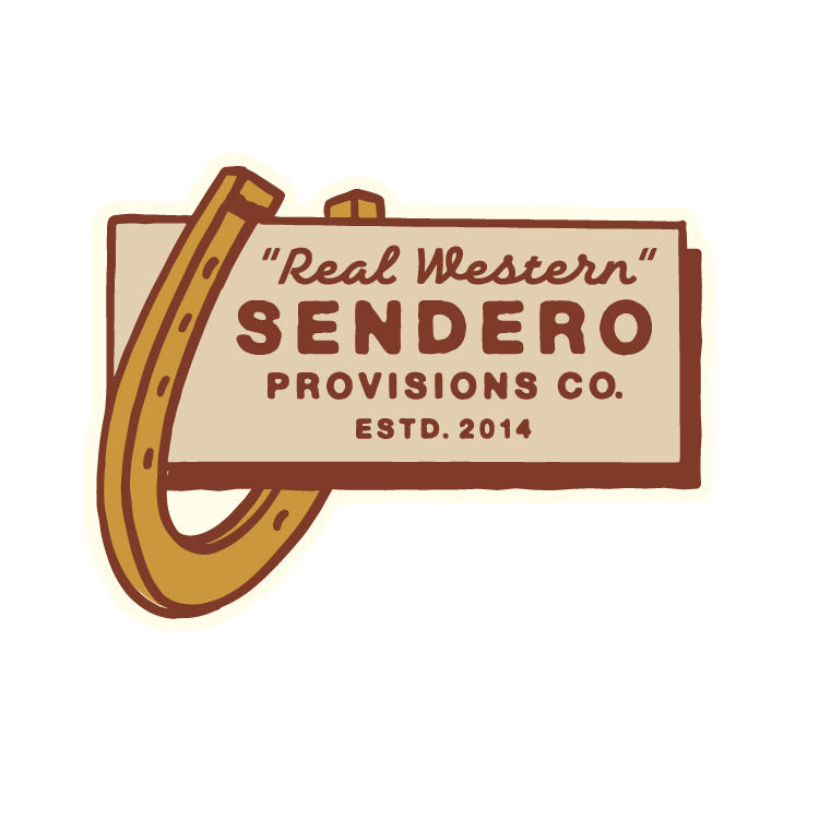 Sendero Real Western Sticker