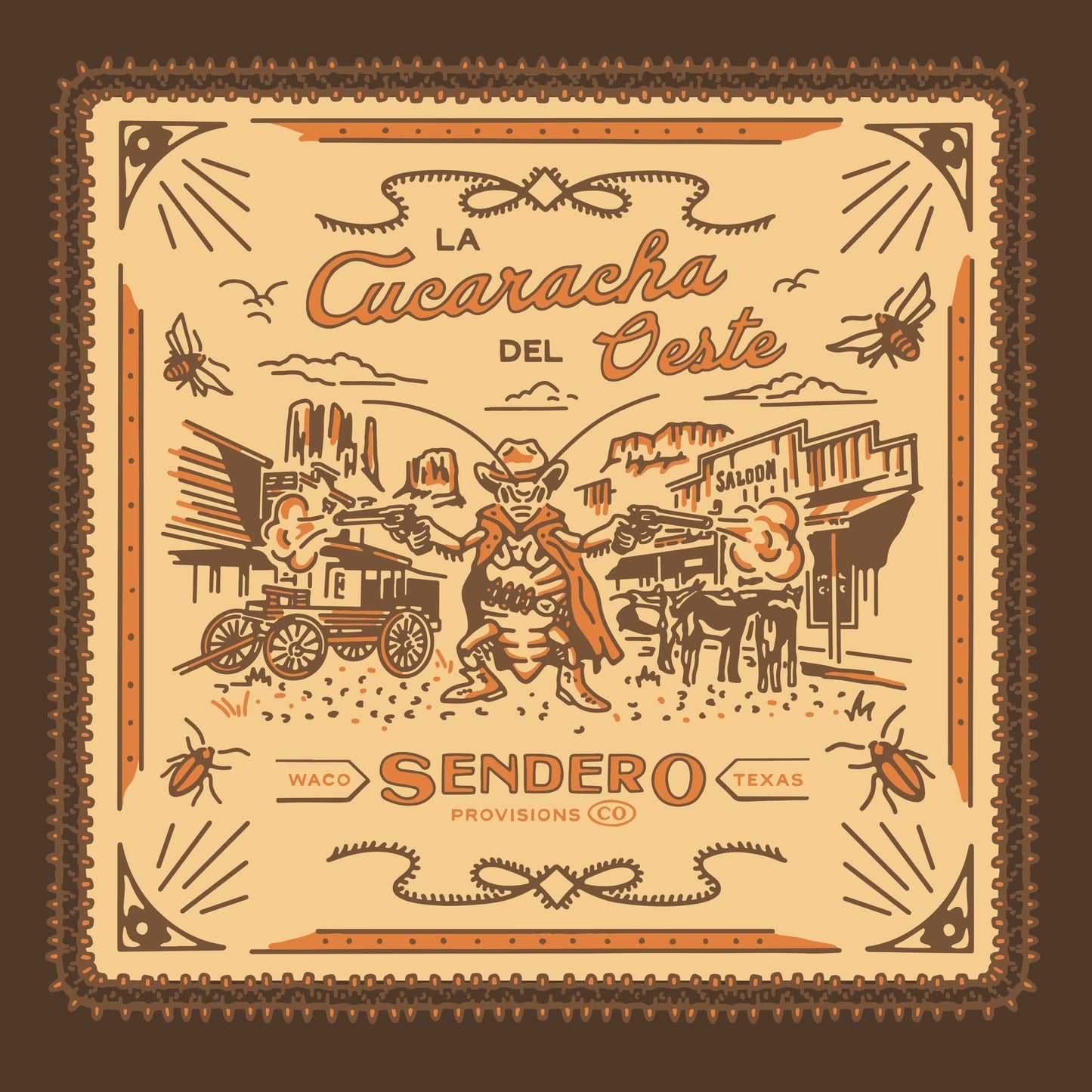 Sendero | La Cucaracha Bandana | Brown