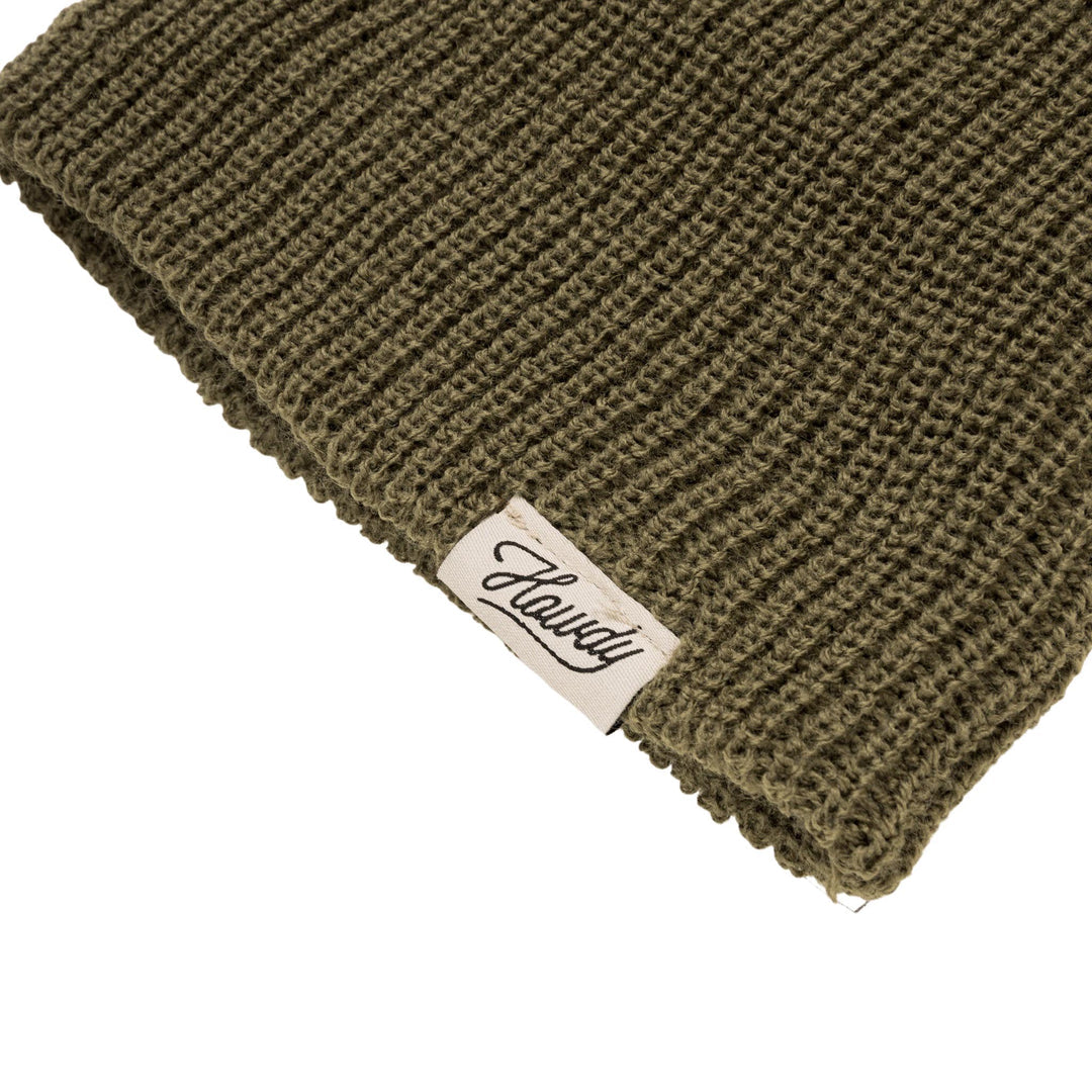 Sendero Vintage Classic Beanie - Army Green