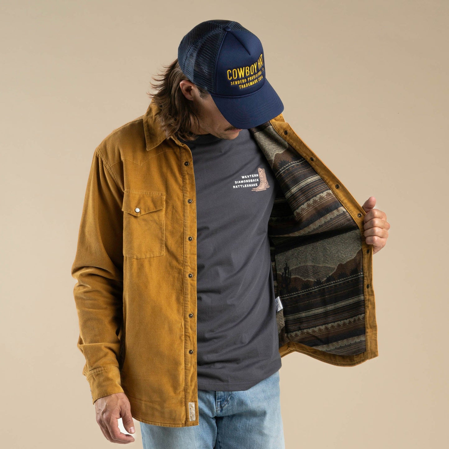 Sendero Desperado Shacket - Old Gold