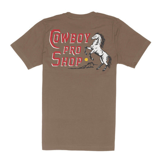 Sendero Cowboy Pro Shop T-Shirt - Light Brown