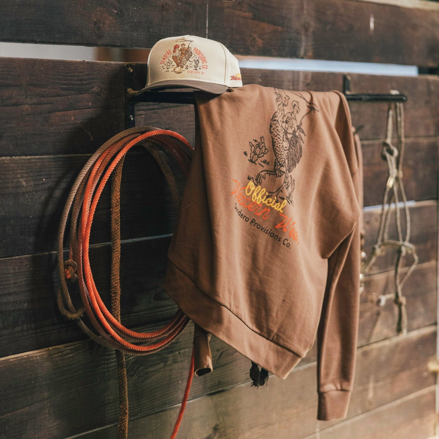 Sendero Official Western Hat - White/Bown