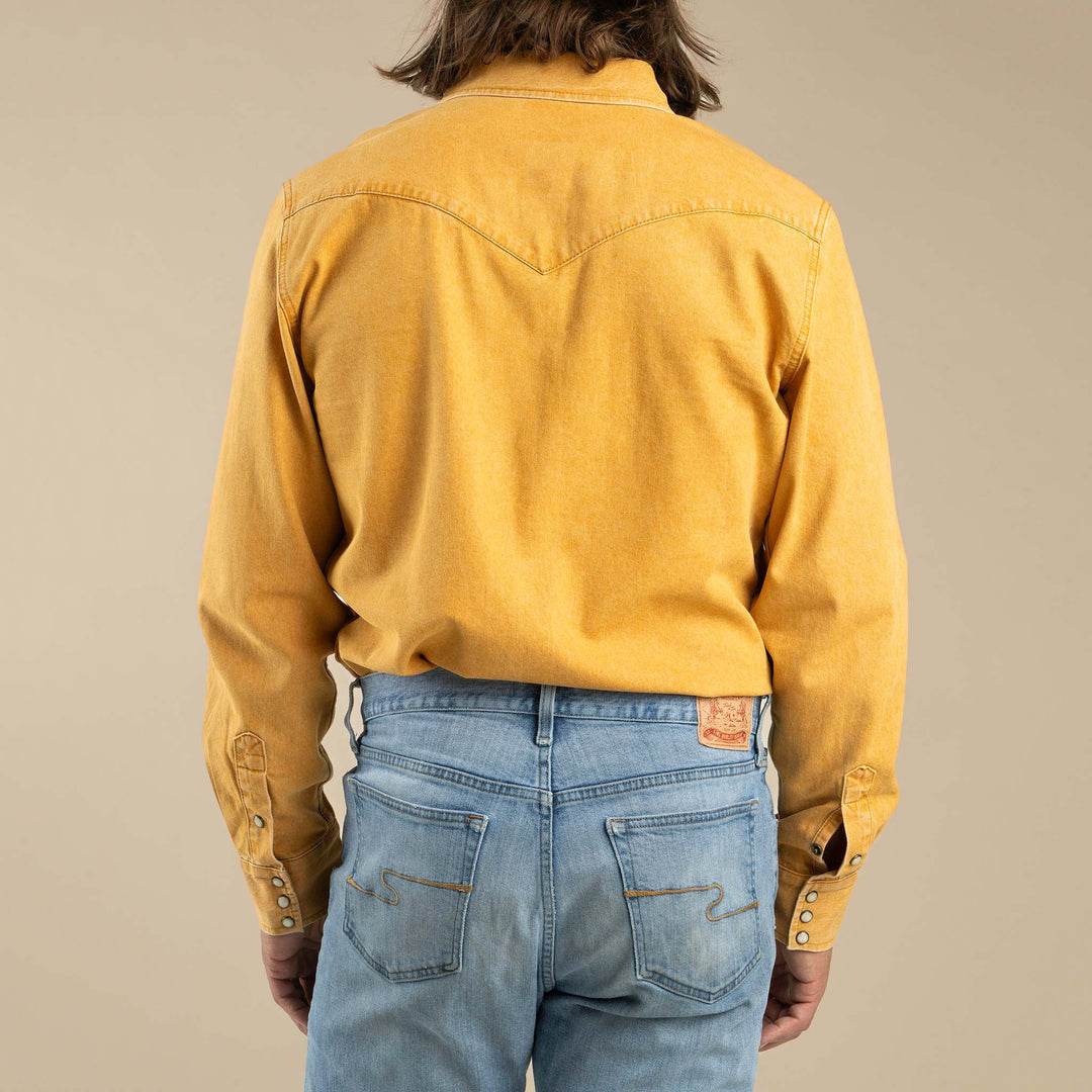 Sendero Wyatt Pearl Snap Shirt - Faded Gold