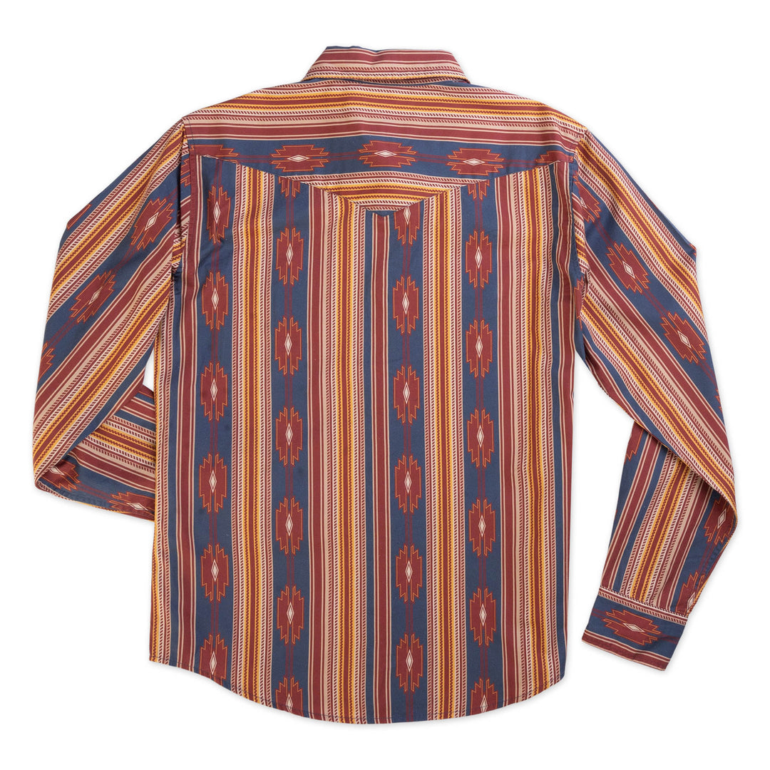 Sendero Wyatt Pearl Snap Serape Chevron Stripe Shirt - Tulsa