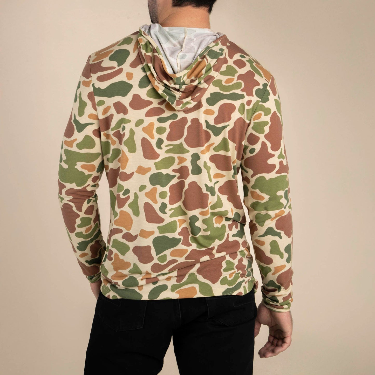 Sendero Yucatan Bamboo Hoodie Tech Shirt - Field Camo