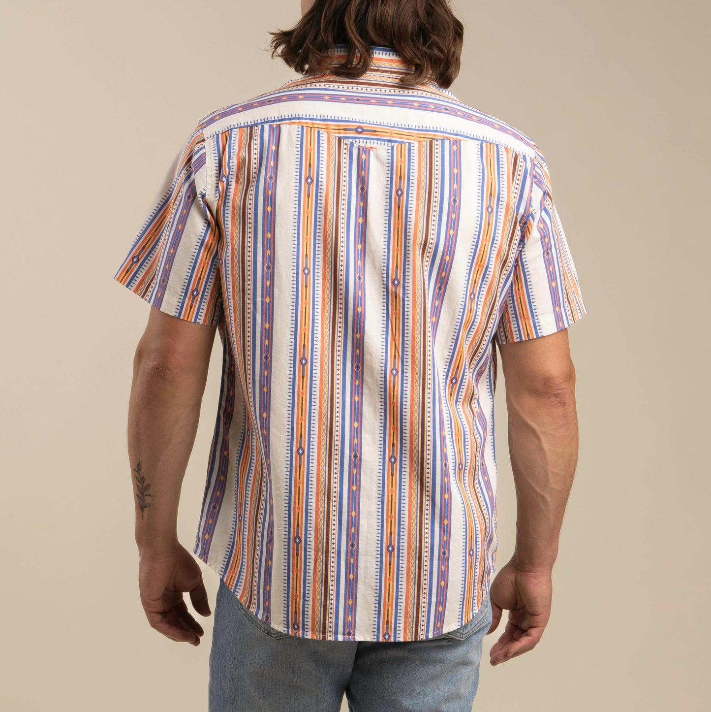 Sendero Serape Southwest Stripe Pearl Snap Shirt