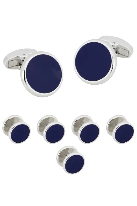 Studs & Cuff Links - Navy