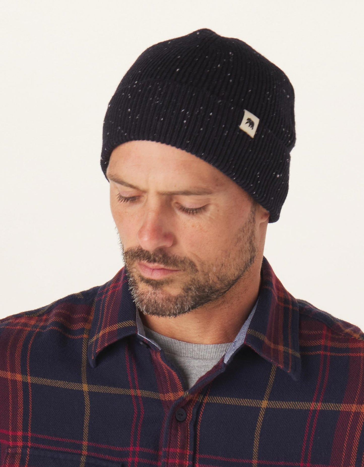 Normal Brand Seawool Nep Beanie - Navy