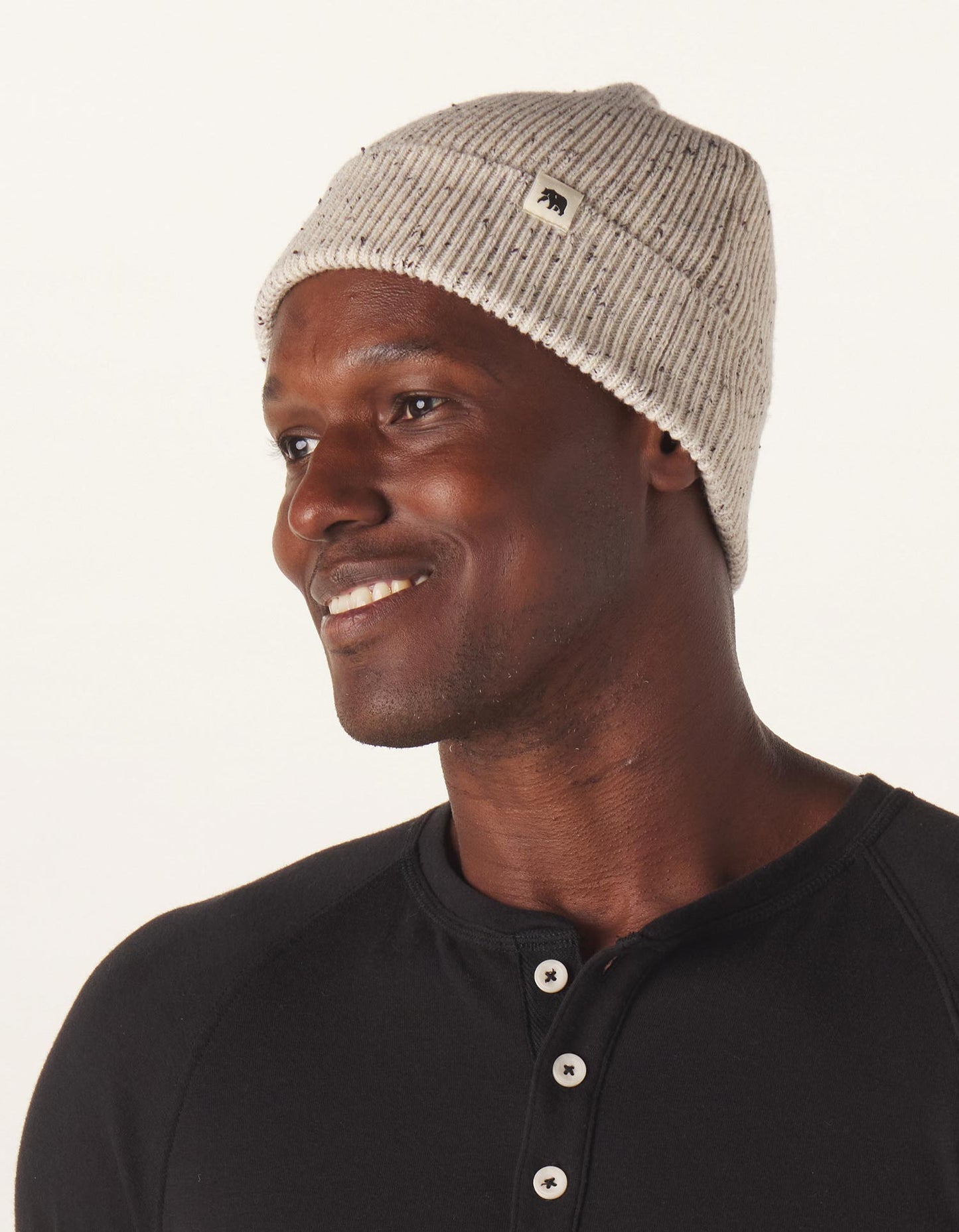Normal Brand Seawool Nep Beanie - Cream