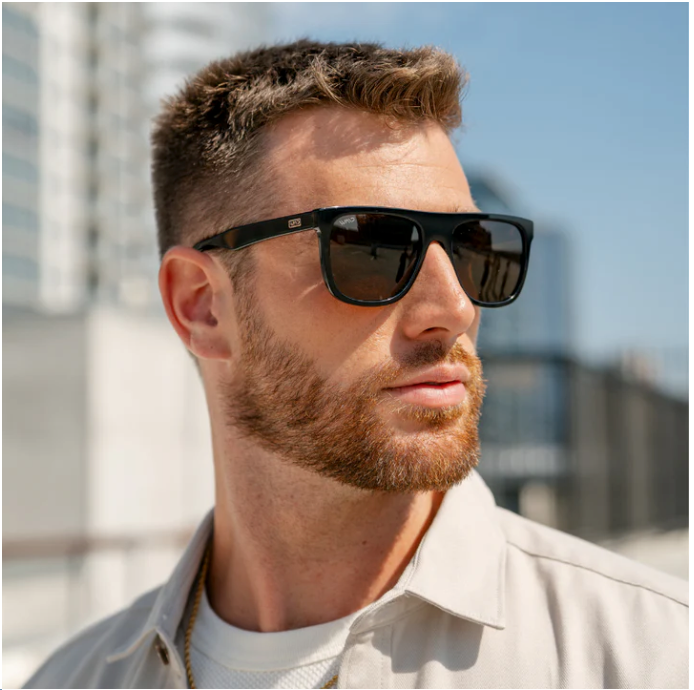 WMP Dallas Sunglasses - Black / Brown Lens