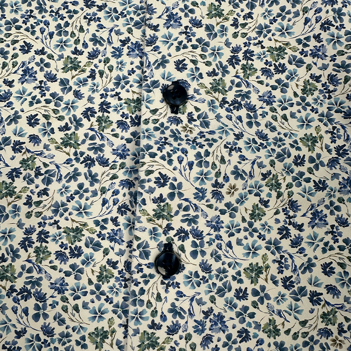 Serica Floral Sport Shirt - Blue