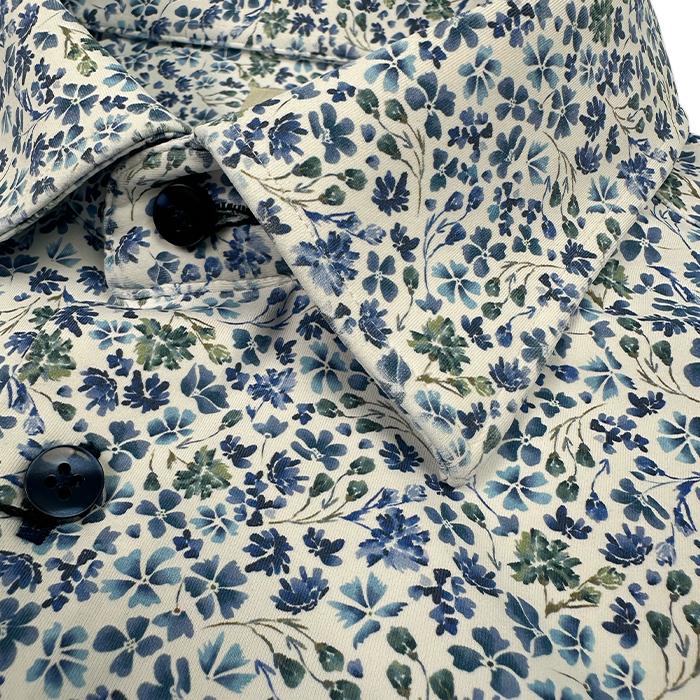 Serica Floral Sport Shirt - Blue