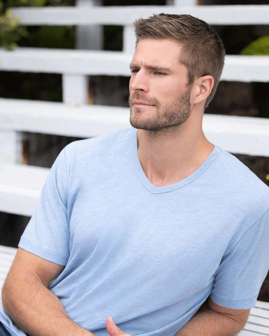 Flag and Anthem Light Blue Chatham Tee