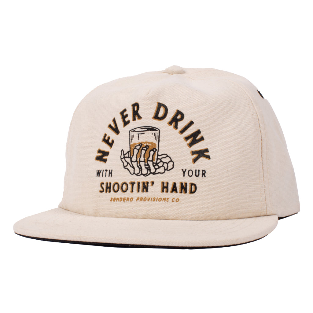 Sendero Shootin Hand Hat - White