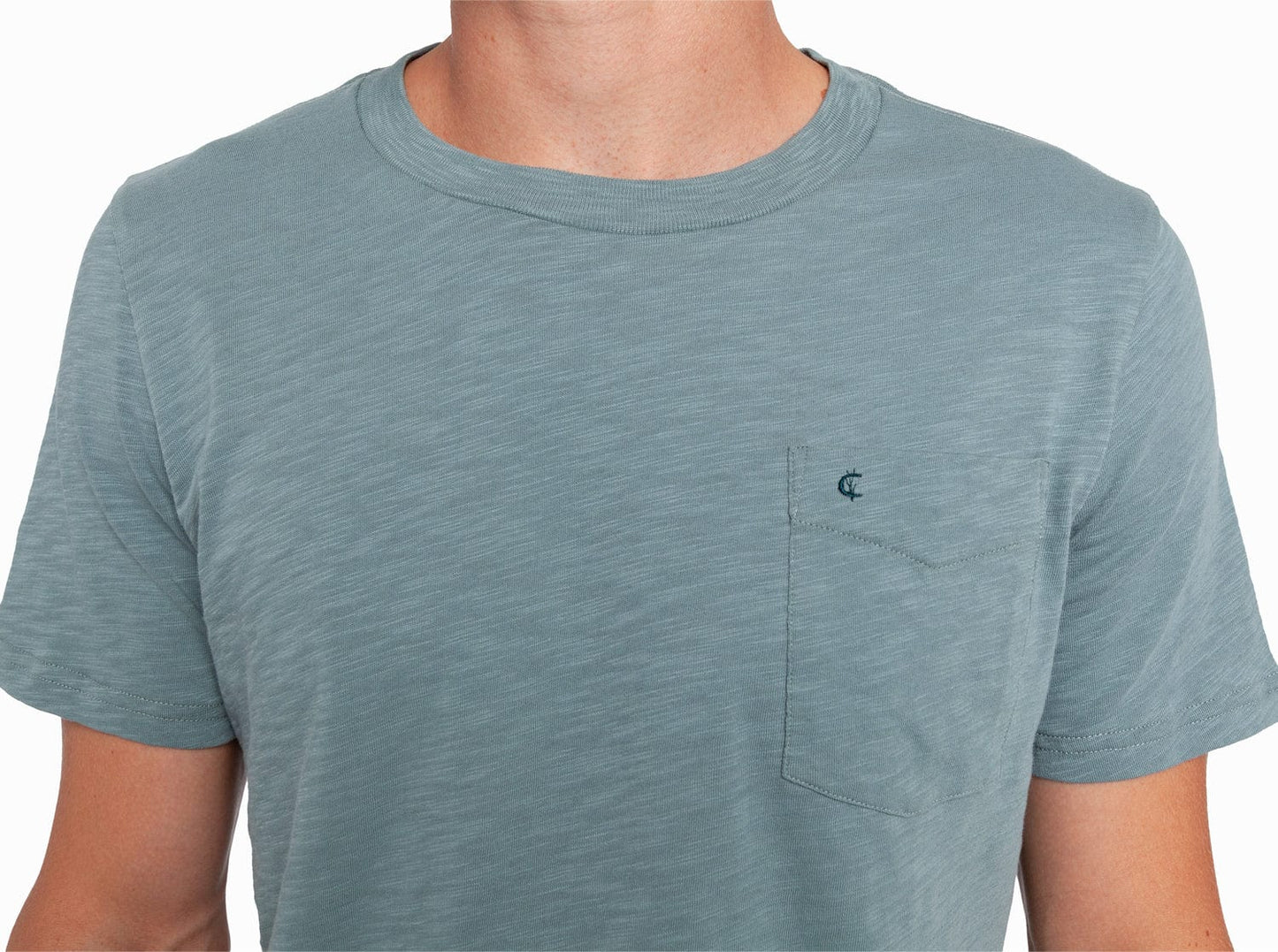 Criquet Slub Cotton T-Shirt - Cobblestone