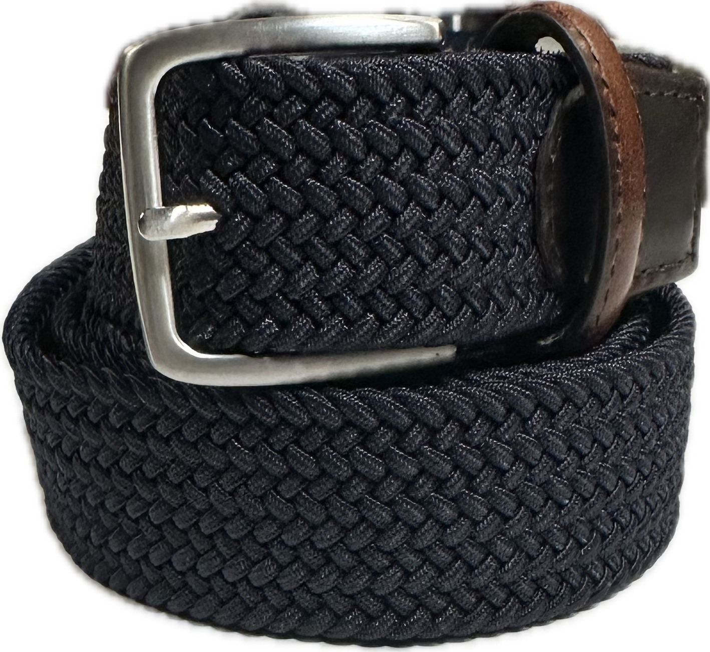 Woven Stretch Belt - Navy