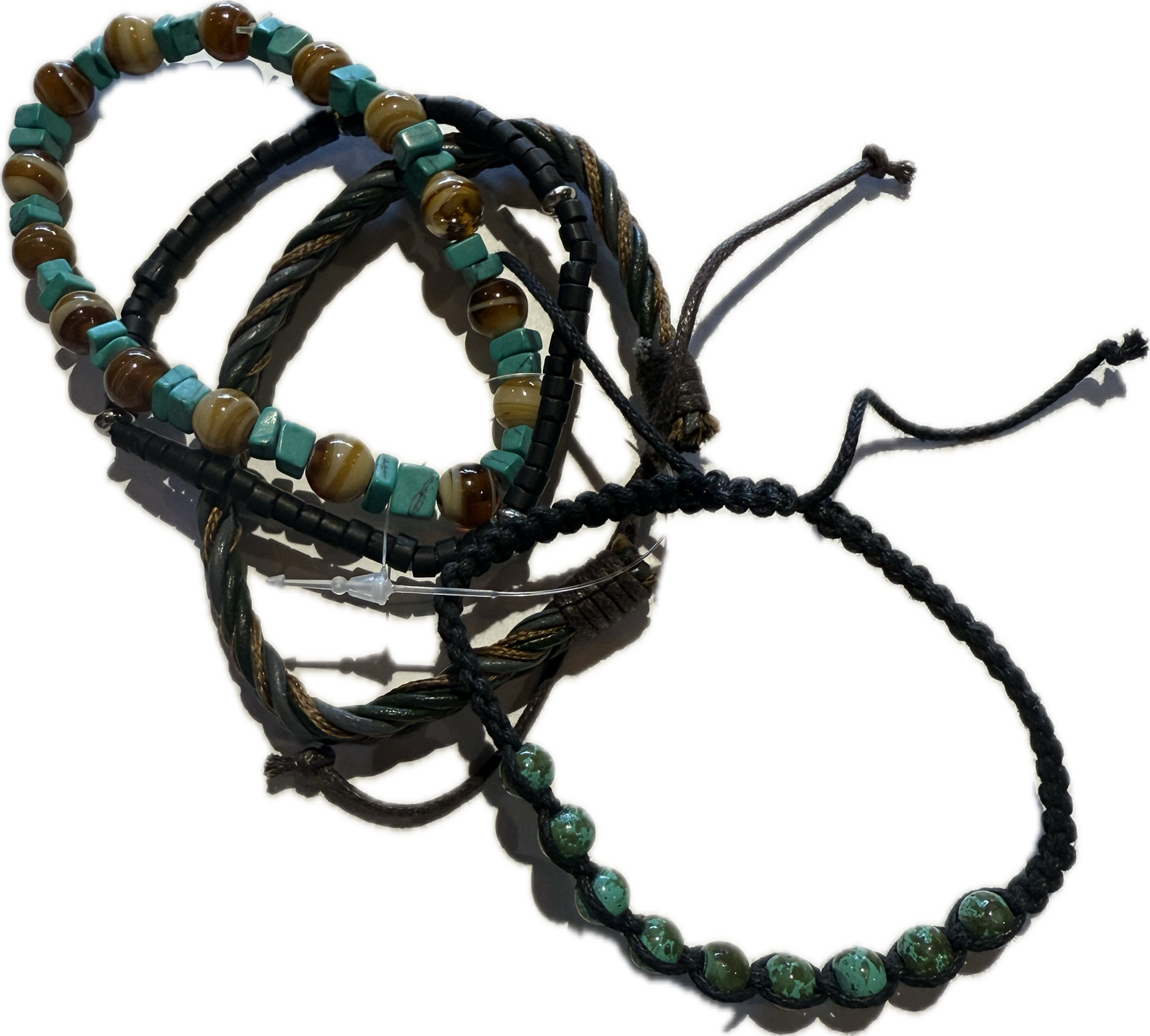 Gypsy Stacked Men's Bracelet - Turquoise Sand