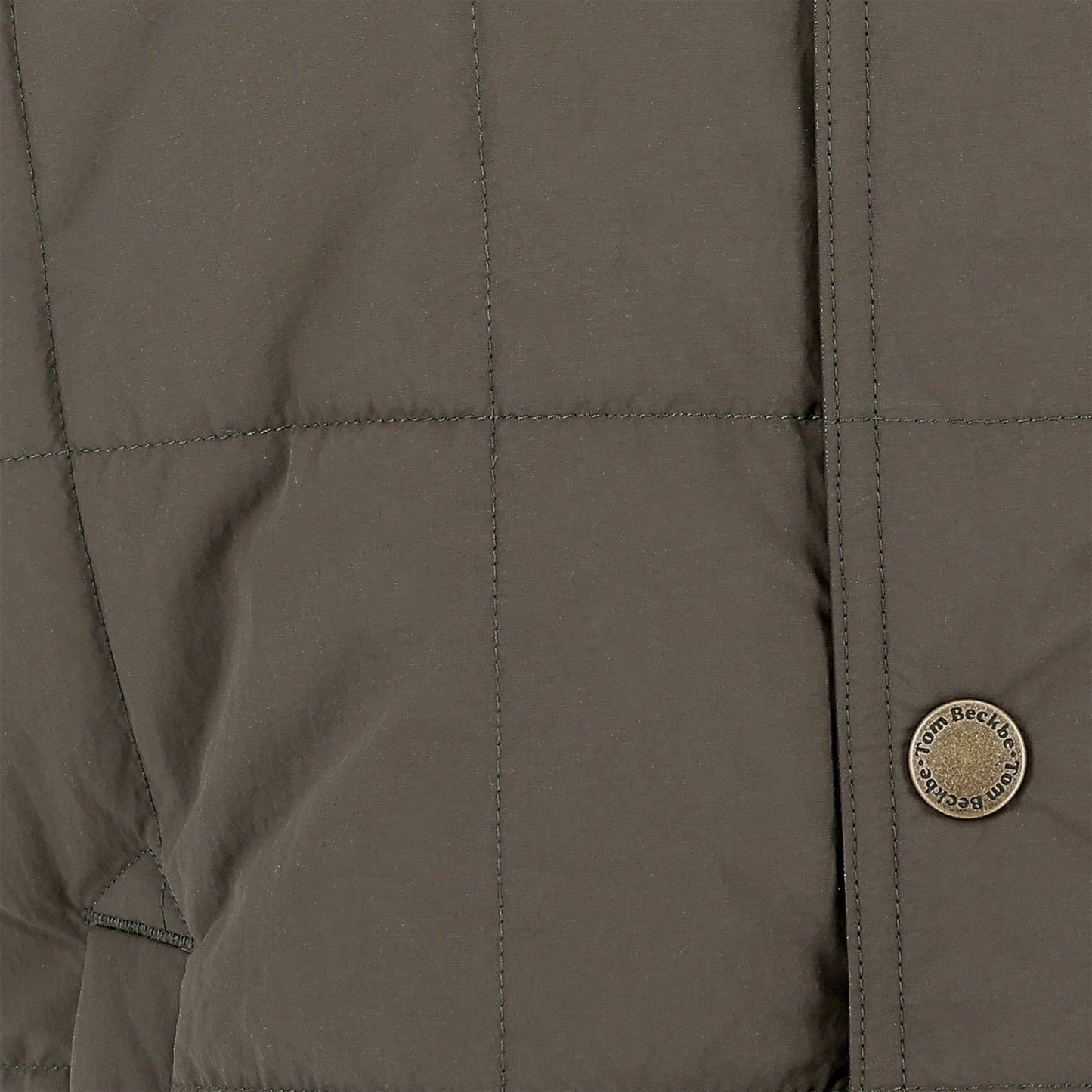 Tom Beckbe Burgess Quilted Vest - Black Olive