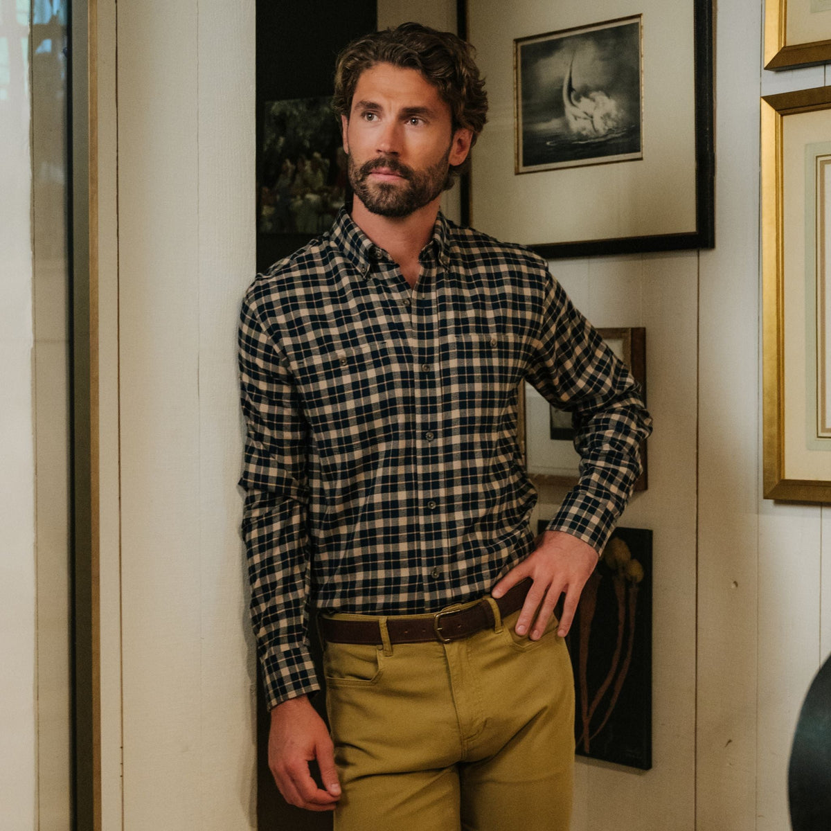 Tom Beckbe | Dixon Brushed Cotton Twill Shirt | Hearth