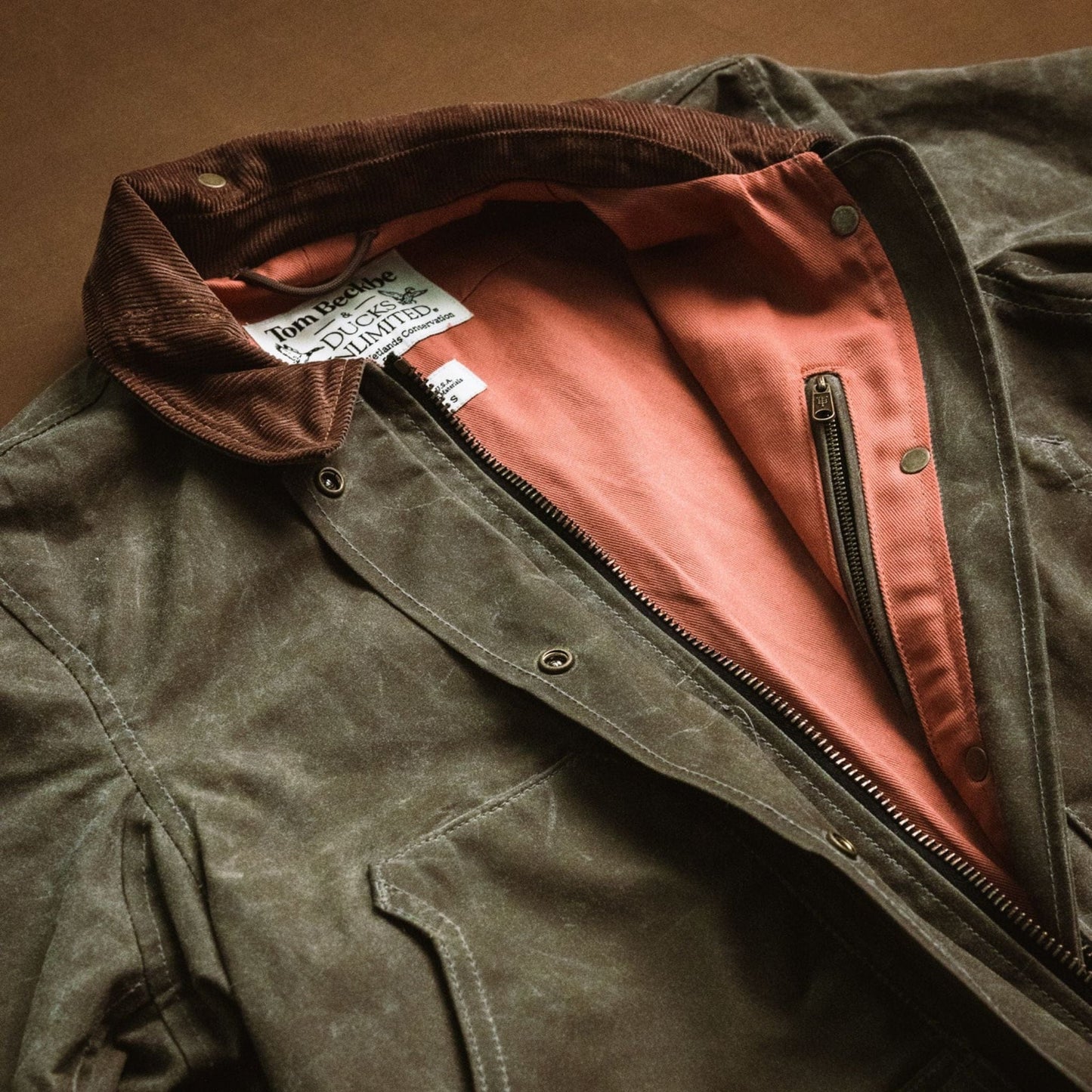 Tom Beckbe Steward Waxed Canvas Jacket - Wetland Green