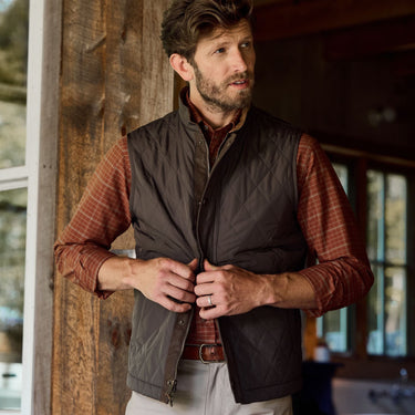 Tom Beckbe Loudoun Quilted Vest - Black Olive