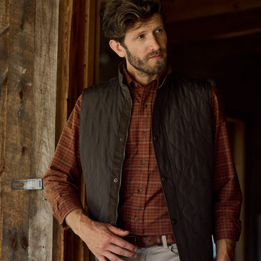 Tom Beckbe Loudoun Quilted Vest - Black Olive