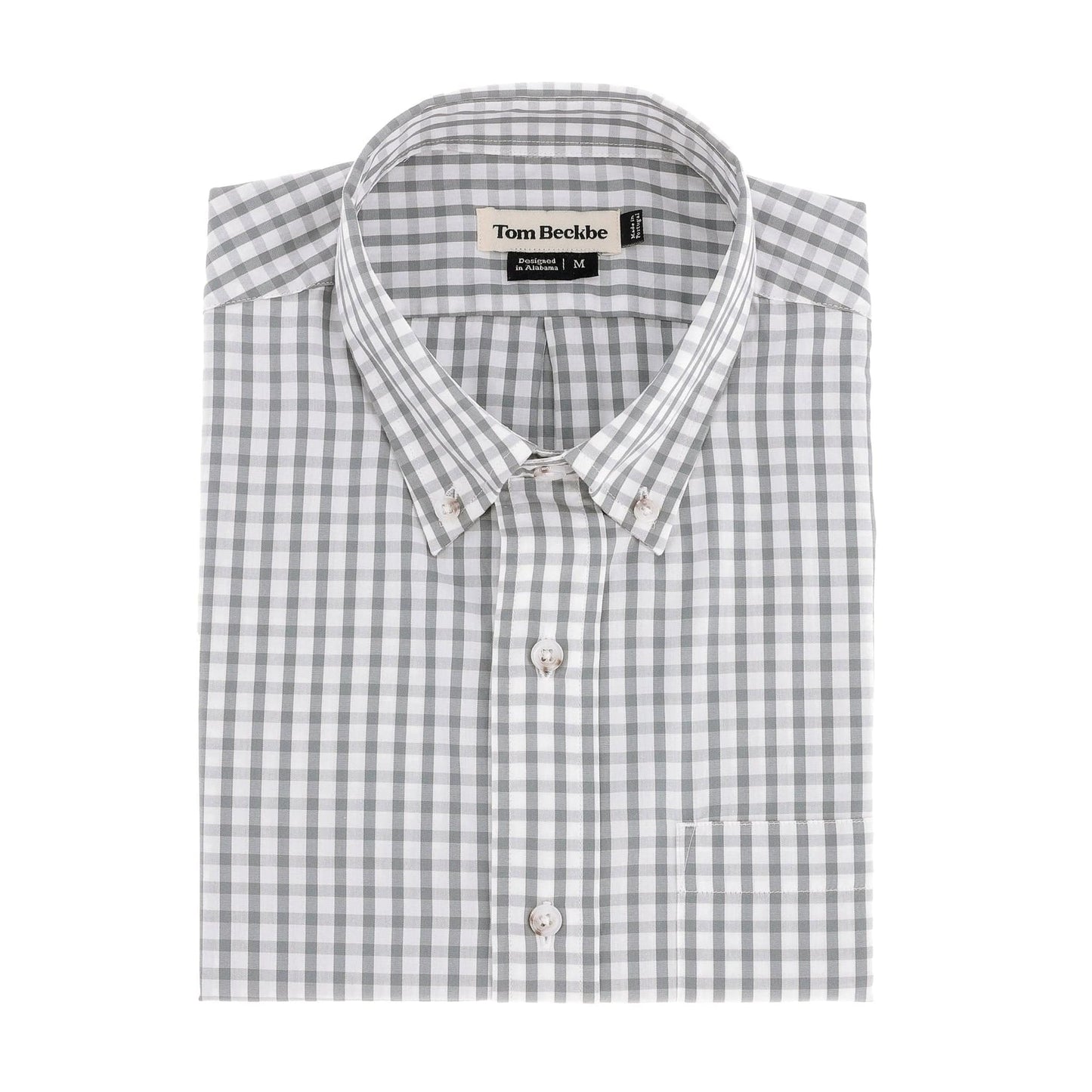 Tom Beckbe Monroe Poplin Shirt - Grey Green