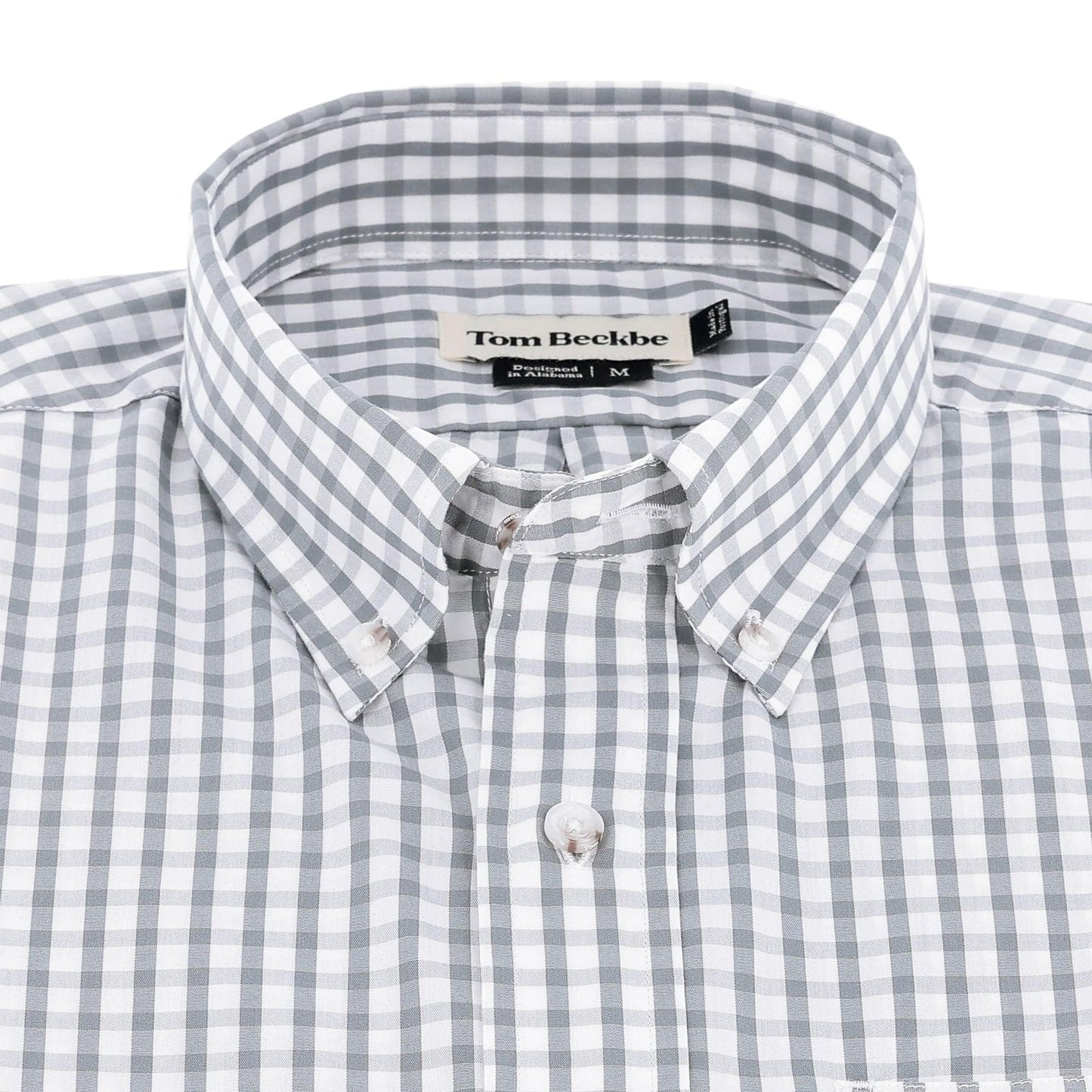 Tom Beckbe Monroe Poplin Shirt - Grey Green