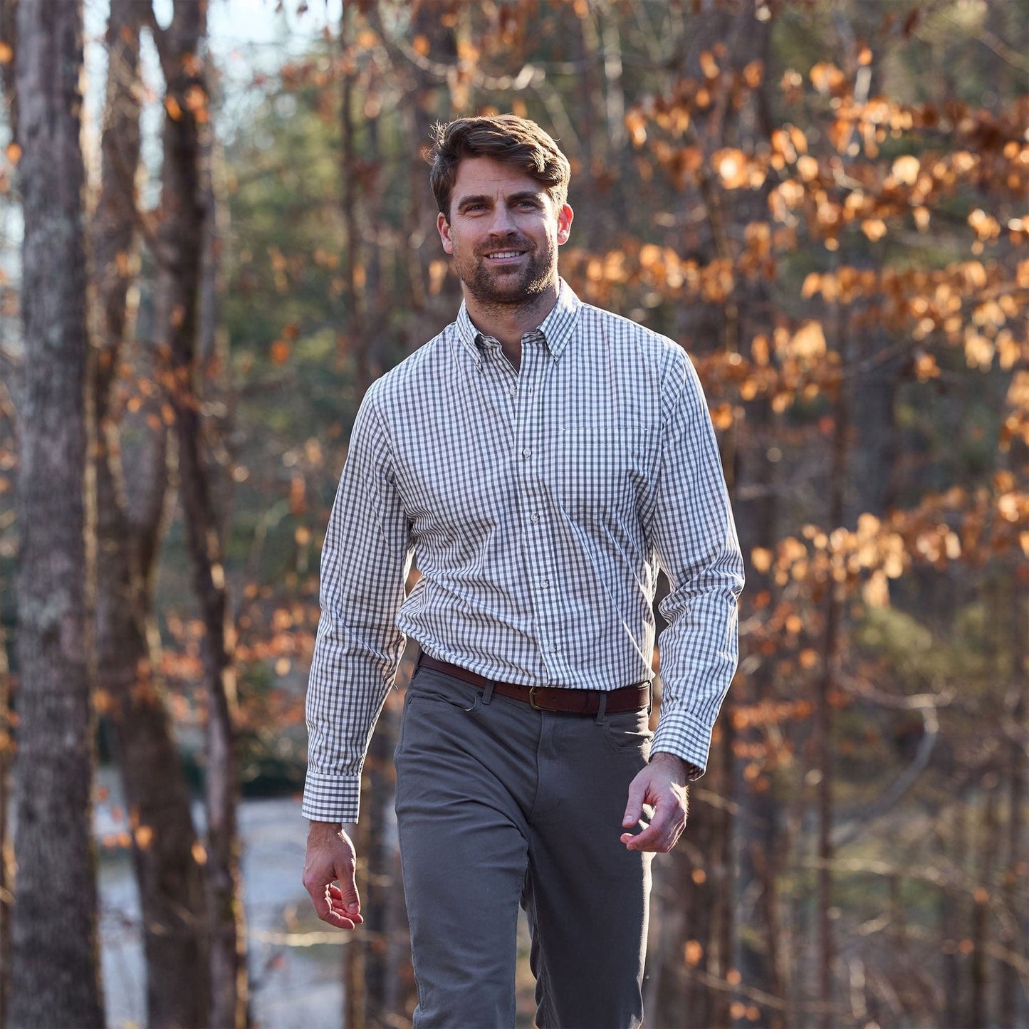 Tom Beckbe Monroe Poplin Shirt - Grey Green