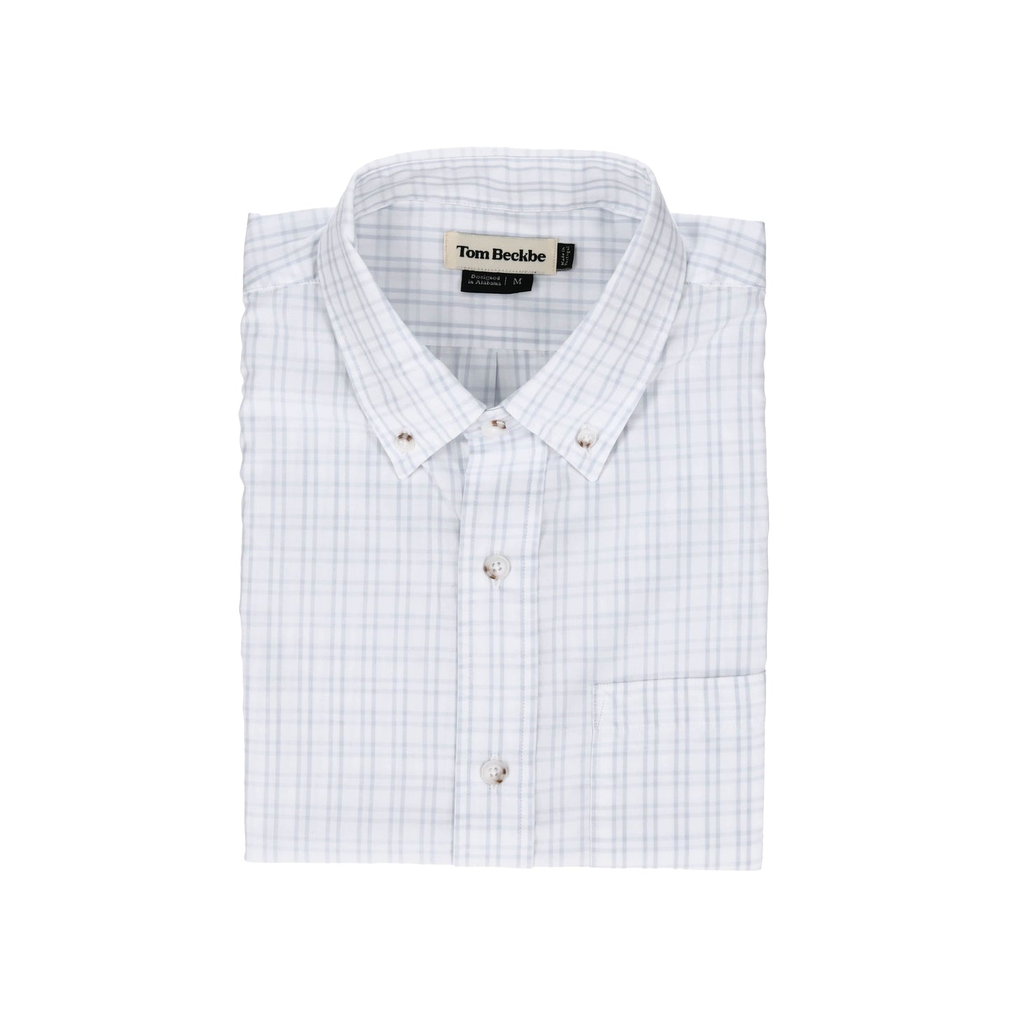 Tom Beckbe Monroe Poplin Shirt - Smokey Blue