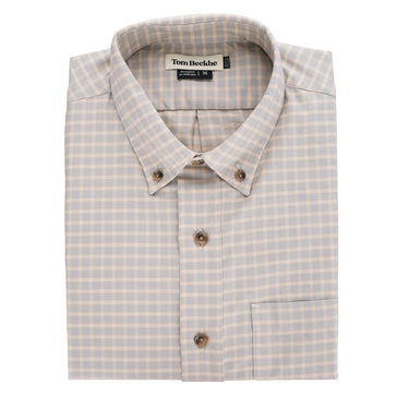 Tom Beckbe Culver Oxford Shirt - Beige Sky