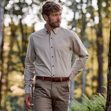Tom Beckbe Culver Oxford Shirt - Beige Sky