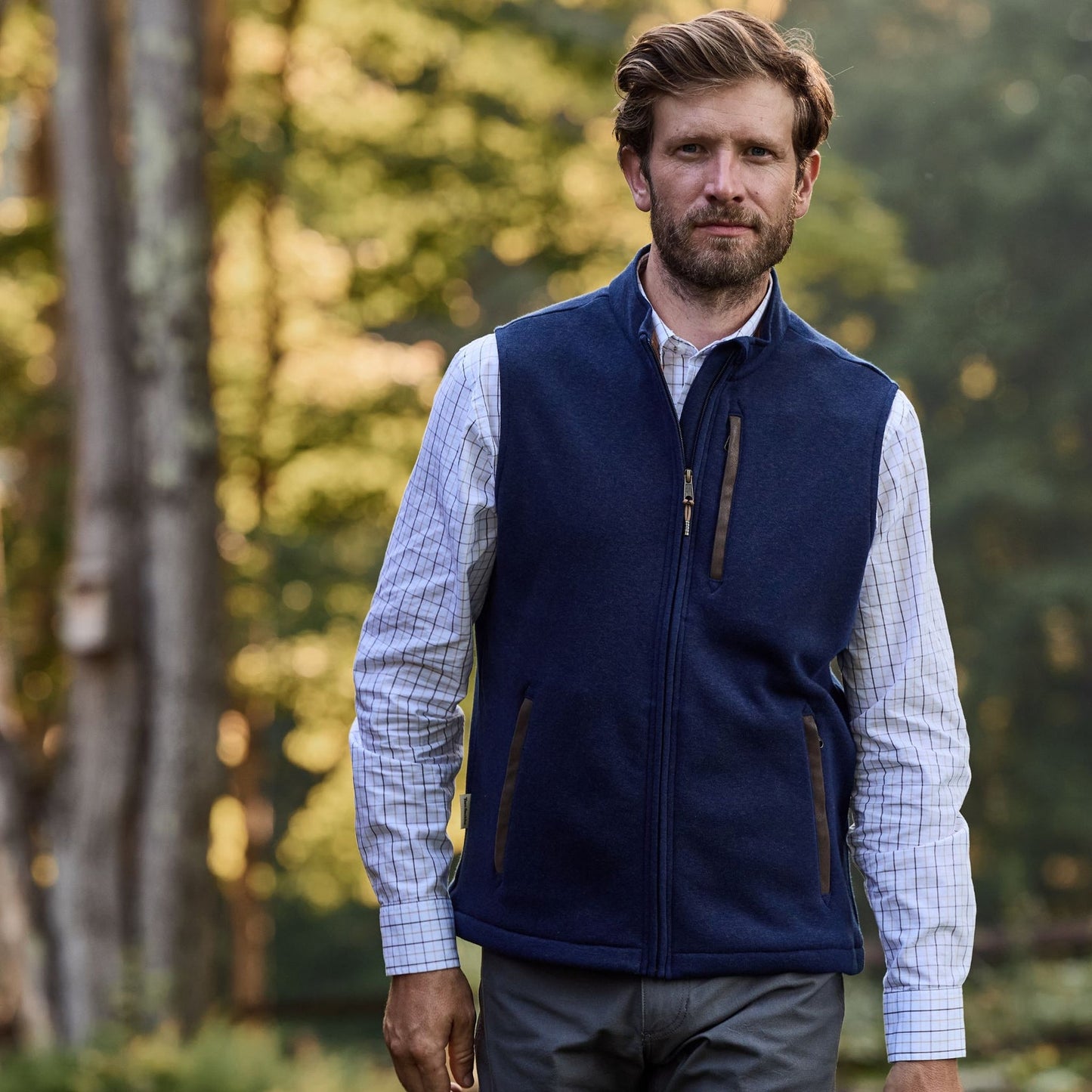 Tom Beckbe Warren Fleece Vest - Navy