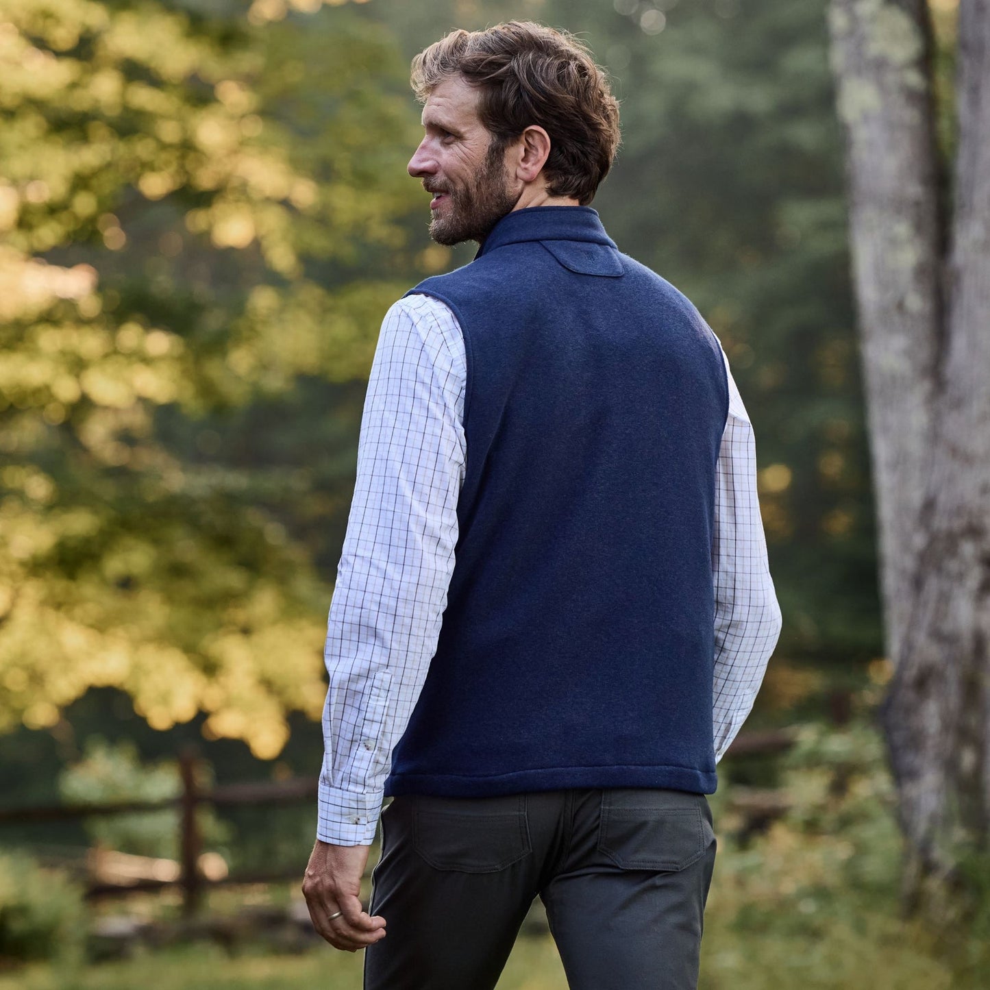 Tom Beckbe Warren Fleece Vest - Navy