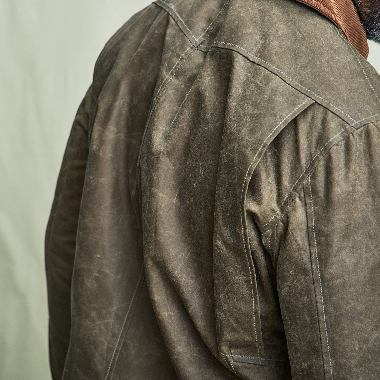 Tom Beckbe Steward Waxed Canvas Jacket - Wetland Green