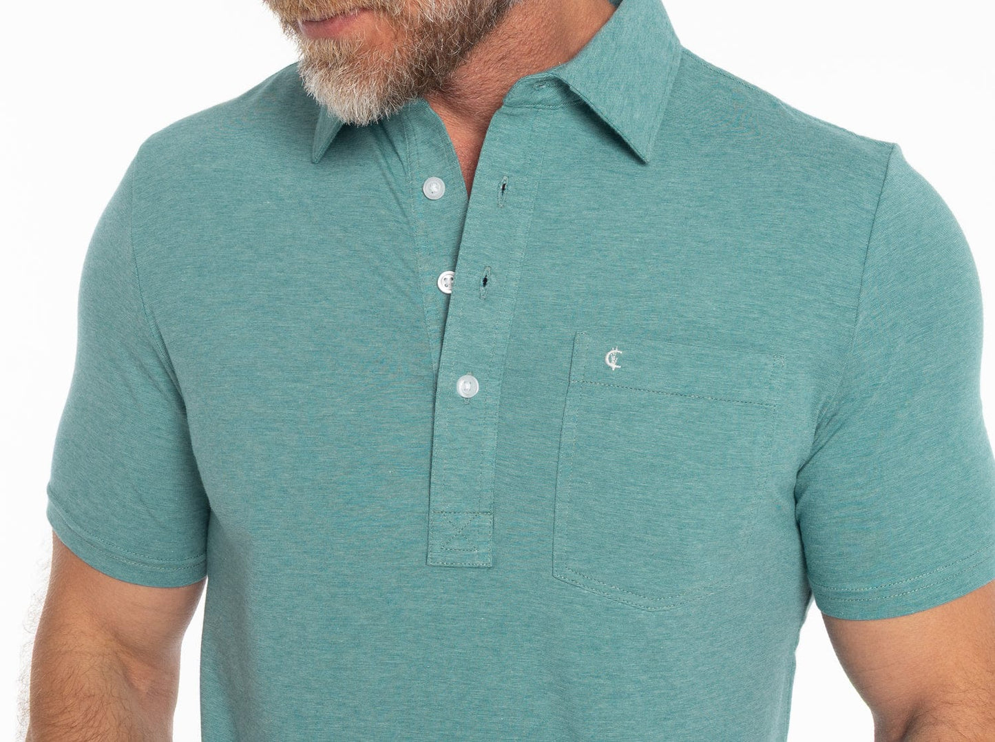 Criquet Top-Shelf Players Shirt - Grass Microstripe