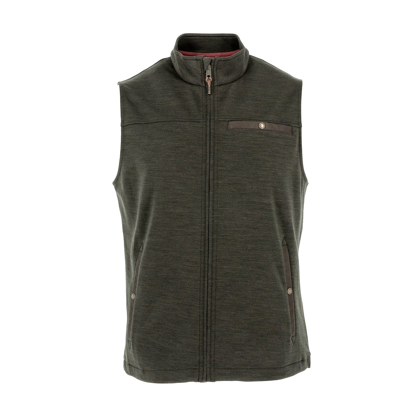 Tom Beckbe Tucker Fleece Vest - Peat Green
