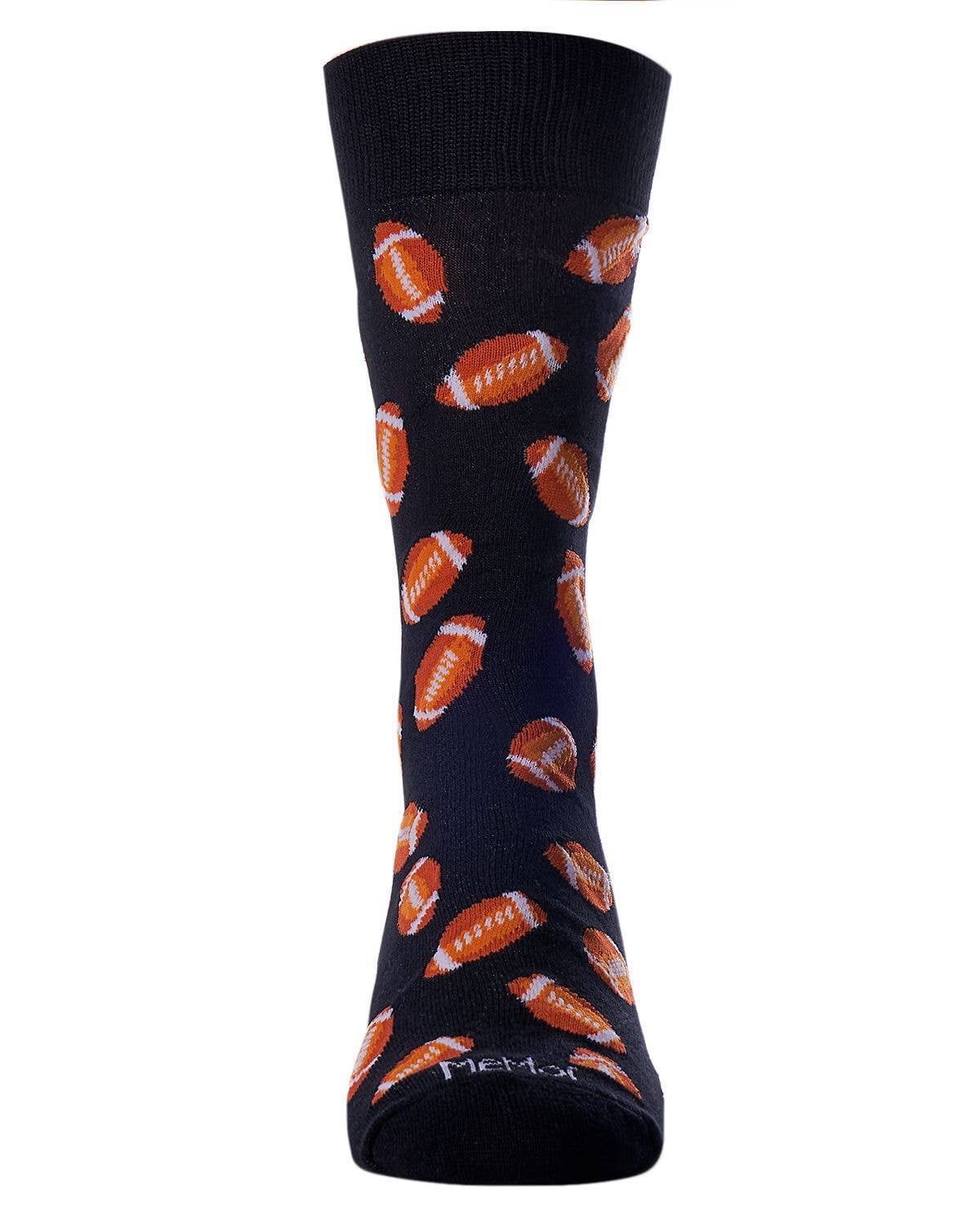 Football Bamboo Blend Crew Socks