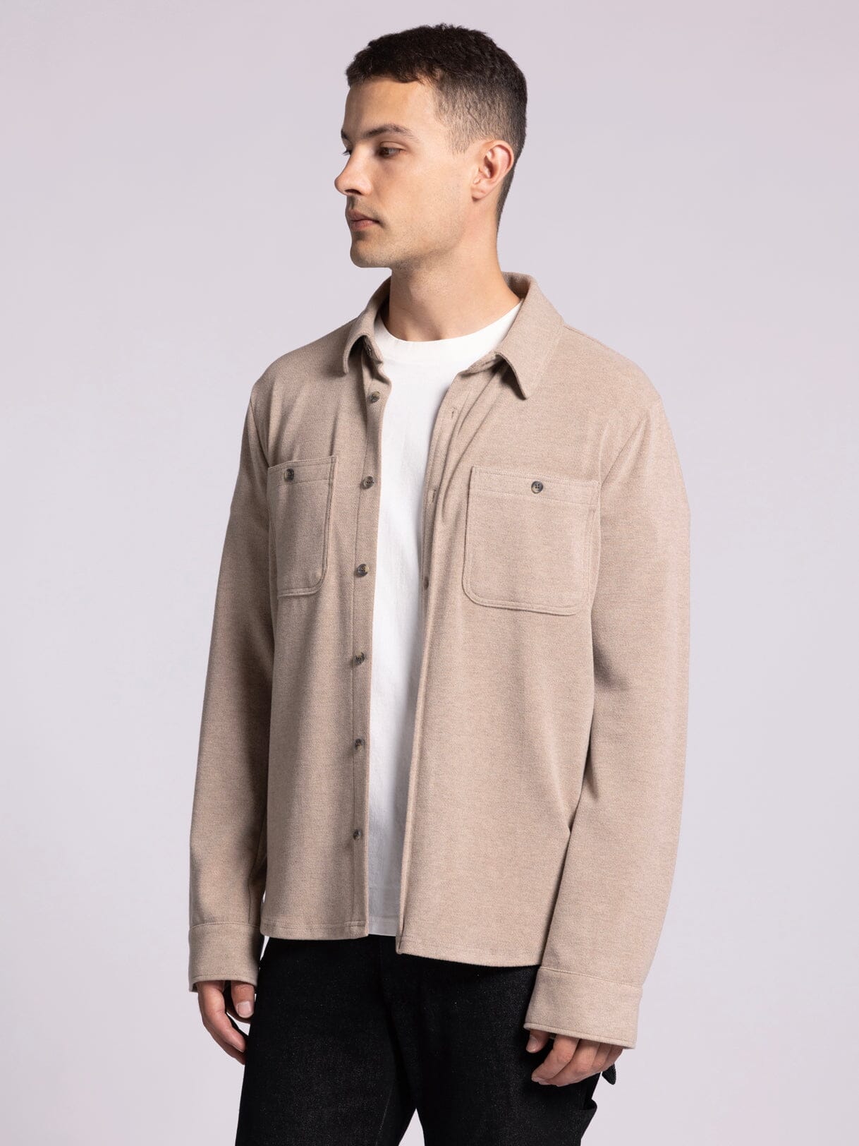 Thread & Supply Clark Shirt - Clove Heather