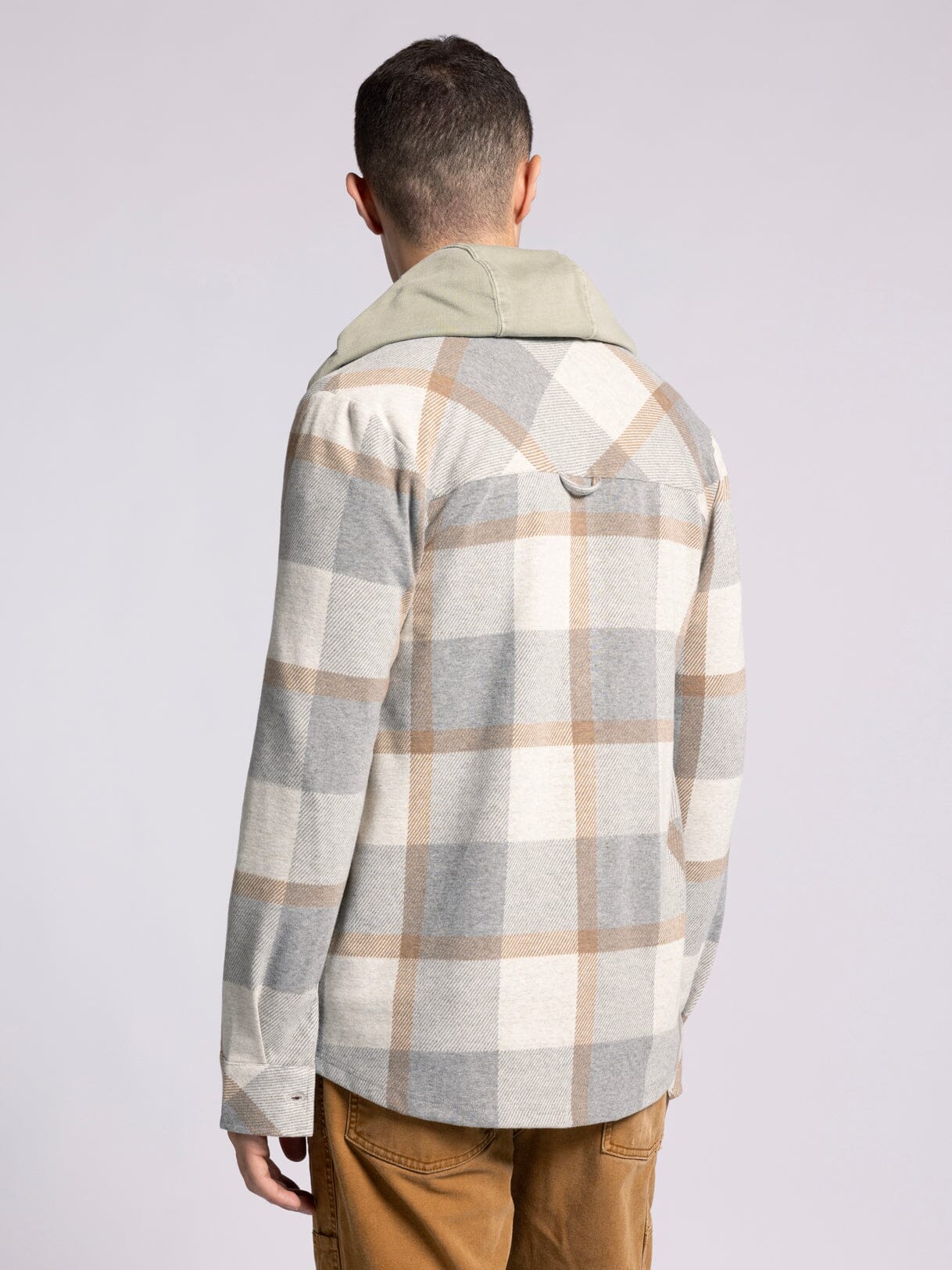 Thread & Supply Clark Shirt - Grey Brown Plaid
