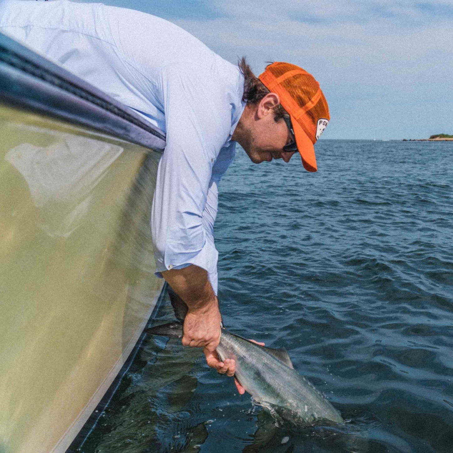 Poncho Outdoors | The Blue Fish | Blue Micro Check