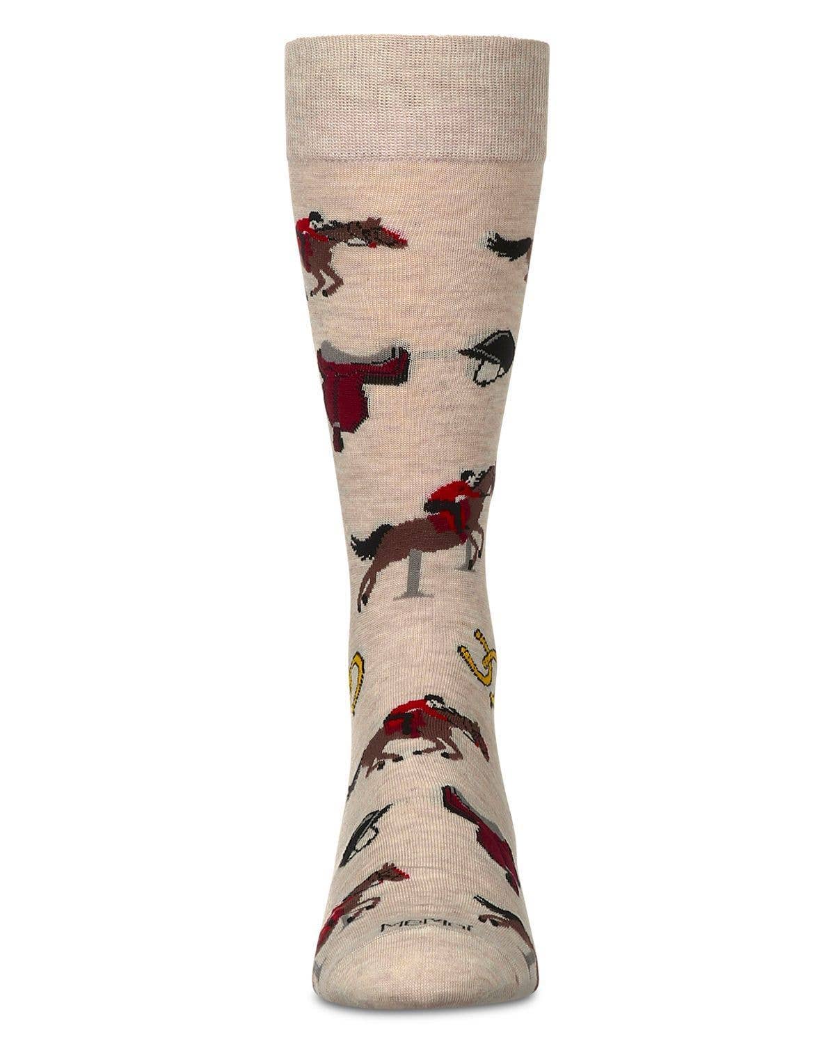 Equestrian Bamboo Blend Crew Socks