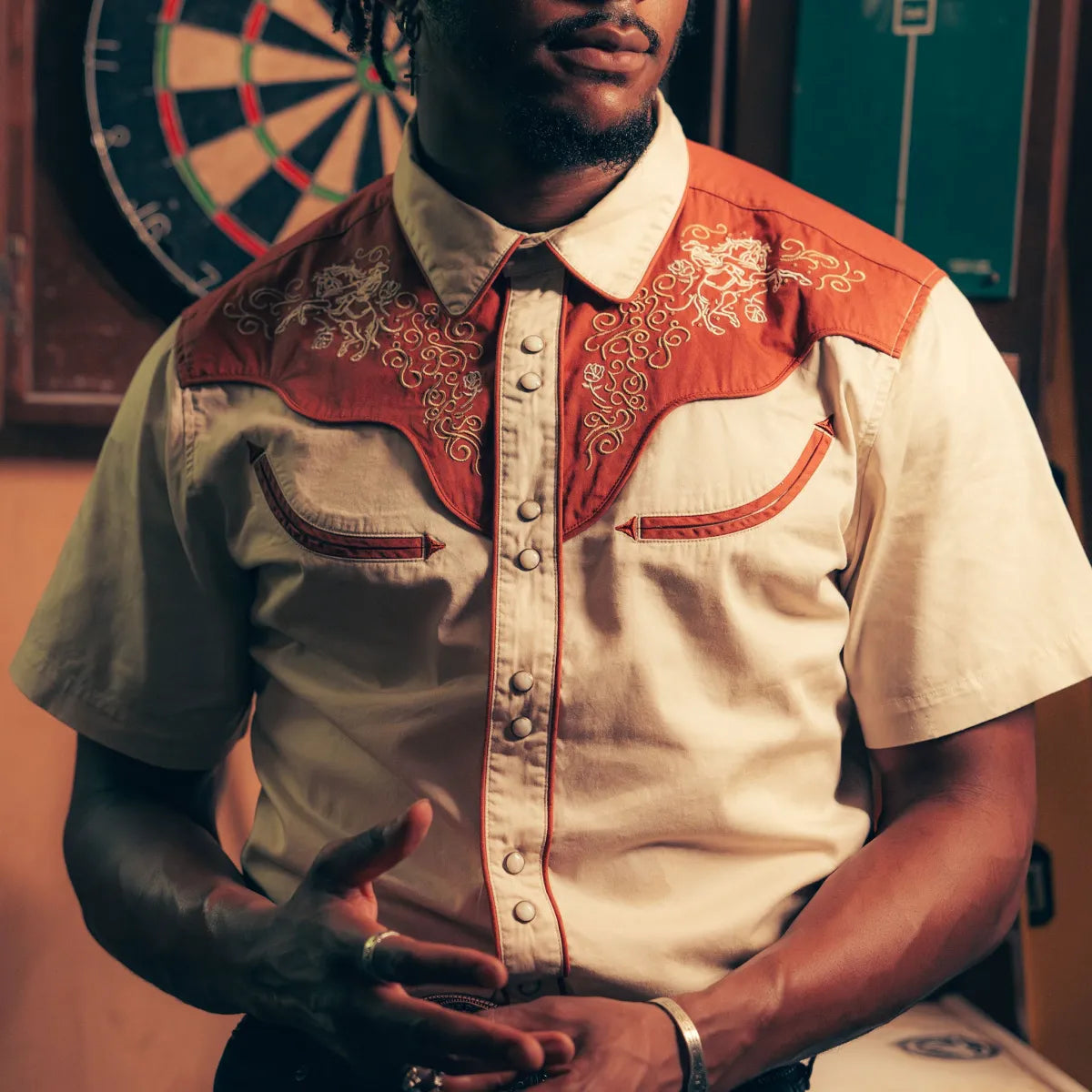Sendero The Cody Western Shirt - Oat