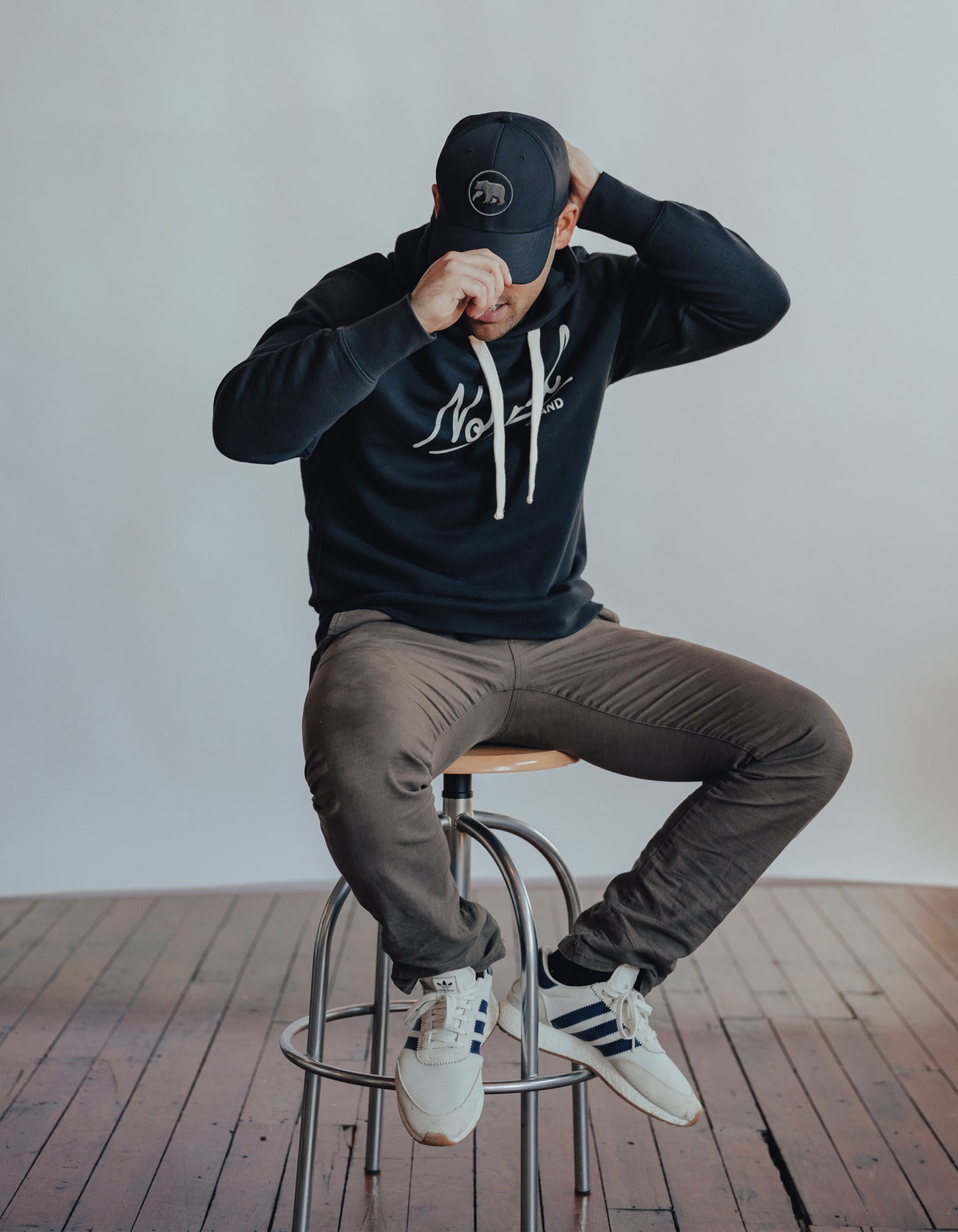 Normal Brand Circle Hat - Black