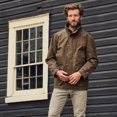 Tom Beckbe Tensaw Waxed Canvas Jacket - Tobacco