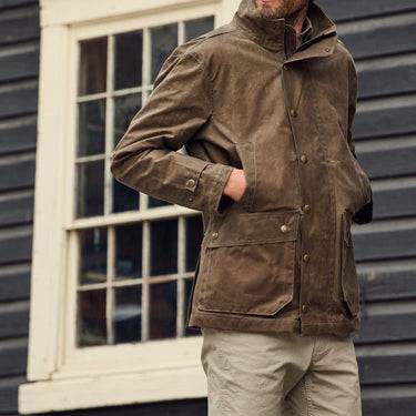 Tom Beckbe Tensaw Waxed Canvas Jacket - Tobacco